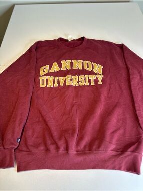 Jansport Maroon Crewneck Sweatshirt with Yellow Varsity Lettering